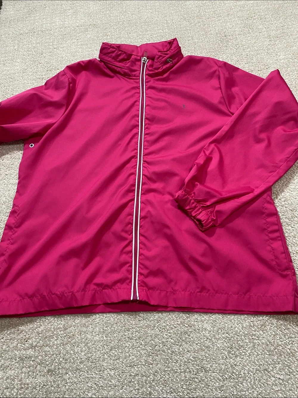 Danskin Now Hot Pink Lightweight Zip-Front Windbreaker Size Xl